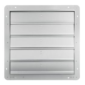 VEVOR 24'' Shutter Exhaust Fan, High-speed 3320 CFM, Aluminum Wall Mount Attic Fan with AC-motor, Ventilation and Cooling for Greenhouses, Garages