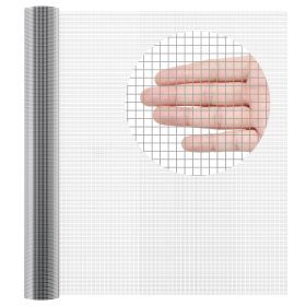 VEVOR Hardware Cloth, 1/4 inch 48in x 50 ft 23 Gauge, Hot Dipped Galvanized Wire Mesh Roll, Chicken Wire Fencing, Wire Mesh for Rabbit Cages, Garden