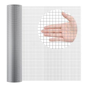 VEVOR Hardware Cloth, 1/2 inch 36in x 50 ft 19 Gauge, Hot Dipped Galvanized Wire Mesh Roll, Chicken Wire Fencing, Wire Mesh for Rabbit Cages, Garden