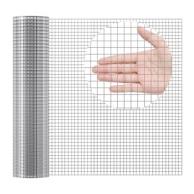 VEVOR Hardware Cloth, 1/2 inch 24in x 25 ft 19 Gauge, Hot Dipped Galvanized Wire Mesh Roll, Chicken Wire Fencing, Wire Mesh for Rabbit Cages, Garden