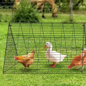 VEVOR Chicken Tunnels, 236.2 x 157.5 x 24.2 inch(LxWxH) Chicken Tunnels for Yard, Portable Chicken Tunnels for Outside with Corner Frames, 2 Sets