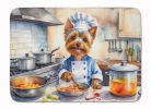 Silky Terrier The Chef Memory Foam Kitchen Mat Machine Washable Anti-Fatigue Mat Cushion Comfort Bath Mat or Kitchen Rug