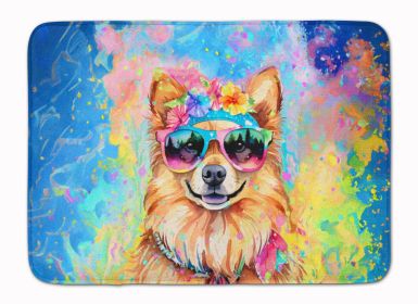 Pomeranian Hippie Dawg Memory Foam Kitchen Mat Machine Washable Anti-Fatigue Mat Cushion Comfort Bath Mat or Kitchen Rug