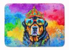Rottweiler Hippie Dawg Memory Foam Kitchen Mat Machine Washable Anti-Fatigue Mat Cushion Comfort Bath Mat or Kitchen Rug