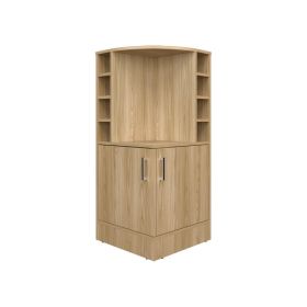 Hobart Bar Cabinet, Living Room, Light Pine