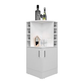 Hobart Bar Cabinet, Living Room, White