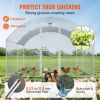 VEVOR Large Metal Chicken Coop with Run, Walkin Chicken Coop for Yard with Waterproof Cover, 13.1 x 9.8 x 6.6 ft