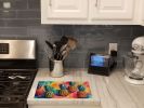 NEW Colorful Pineapples Glass Cutting Board Decorative Tempered Glass Kitchen Cutting and Serving Board Large Size Chopping Board
