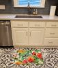Connecticut Mountain Laurels in Watercolor Memory Foam Kitchen Mat Machine Washable Anti-Fatigue Mat Cushion Comfort Bath Mat or Kitchen Rug