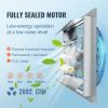 VEVOR 24'' Shutter Exhaust Fan, High-speed 3320 CFM, Aluminum Wall Mount Attic Fan with AC-motor, Ventilation and Cooling for Greenhouses, Garages
