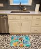 Alaskan Malamute Hippie Dawg Memory Foam Kitchen Mat Machine Washable Anti-Fatigue Mat Cushion Comfort Bath Mat or Kitchen Rug