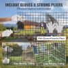 VEVOR Hardware Cloth, 36'' x 50' Galvanized Wire Mesh Roll, 19 Gauge Chicken Wire Fence Roll, Vinyl Coating Metal Wire Mesh for Chicken Coop Barrier