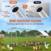 VEVOR Large Metal Chicken Coop with Run, 9.8x19.3x6.5 ft Walk-in Chicken Runs for Yard with Cover