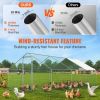 VEVOR Large Metal Chicken Coop, 9.8x19.3x6.5 ft Walk-in Chicken Runs for Yard with Cover