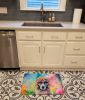Poodle Hippie Dawg Memory Foam Kitchen Mat Machine Washable Anti-Fatigue Mat Cushion Comfort Bath Mat or Kitchen Rug