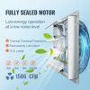 VEVOR 16'' Shutter Exhaust Fan, High-speed 2000 CFM, Aluminum Wall Mount Attic Fan with AC-motor, Ventilation and Cooling for Greenhouses, Garages