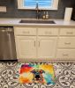 Bullmastiff Hippie Dawg Memory Foam Kitchen Mat Machine Washable Anti-Fatigue Mat Cushion Comfort Bath Mat or Kitchen Rug