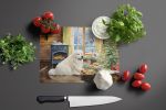 NEW Great Pyrenees Christmas Cookies Glass Cutting Board Decorative Tempered Glass Kitchen Cutting and Serving Board Large Size Chopping Board