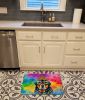 Rottweiler Hippie Dawg Memory Foam Kitchen Mat Machine Washable Anti-Fatigue Mat Cushion Comfort Bath Mat or Kitchen Rug
