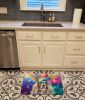 Bearded Collie Hippie Dawg Memory Foam Kitchen Mat Machine Washable Anti-Fatigue Mat Cushion Comfort Bath Mat or Kitchen Rug