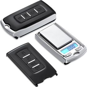 Mini Electronic Digital Pocket Scale 100g 0.01g/200g 0.01g Mini Key Style Portable Precision Weighing LCD Backlit Display For Jewelry Gold; Sterl (Heavy Weight: 100g/0.01g)