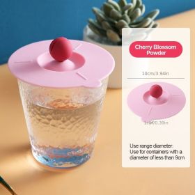 1pc Food Grade Silicone Cup Lid Mug Covers; Anti-dust Leak-proof Cup Coffee Mug Cover; Airtight Seal Lids Cap; Drink Cup Covers For Hot And Cold (Color: pink)